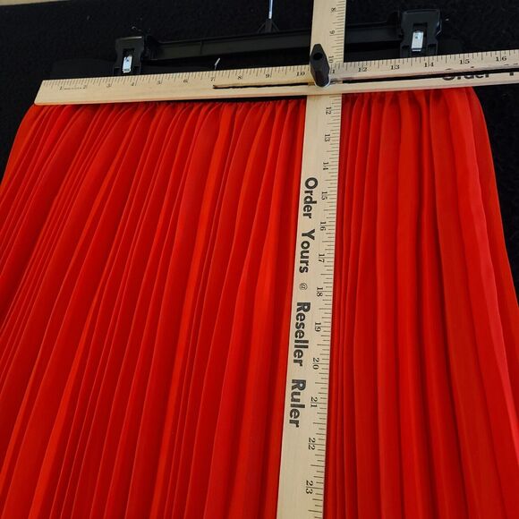 NWT Rachel Zoe Womens Pleated Skirt Size XL 100% Polyester Pull On Elastic Waist - Picture 3 of 12